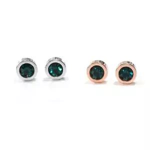 오스트리아정품 E396 모임 크리스탈 귀걸이 에메랄드
