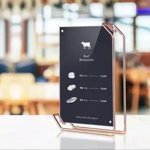 [문구] 카페메뉴판 투명 디자인 식당 테이블 미용실 탁상액자