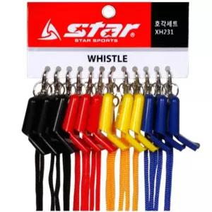 스타 휘슬 줄포함 12개입 호각 H231 호각 스타