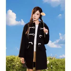 매장정품 와키윌리 WACKYWILLY WACKY WILLY [지젤 ]우먼스 울 더플 미디 코트 네이비 WA2504JK67DN 1431715