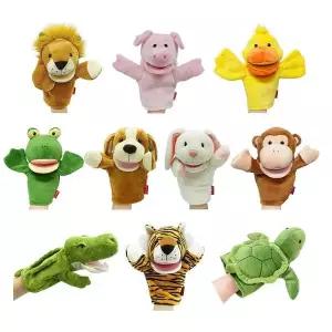 손인형 10종 동물 가축 야생 말하는 12625