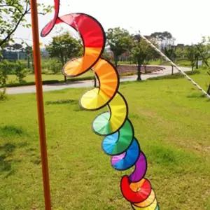 캠핑 무지개 스피너 텐트 장식 회오리 바람개비