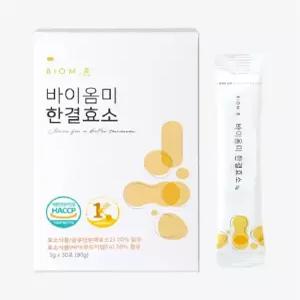 바이옴미 낙산균 한결효소 3g 장건강 소화 배변활동 케어 30포, 1개