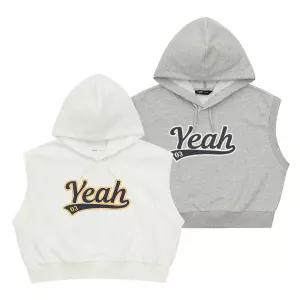 (이월행사) 소이주니어 여름옷 여자 치어리딩 크롭 후드 조끼 여아 민소매티 4M5781