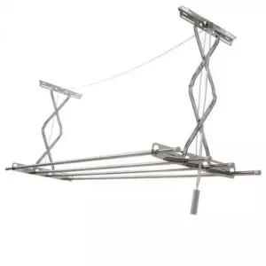 [SBD] 천장 아파트 베란다 빨래 반자동 자바라형 스텐 행거 건조대