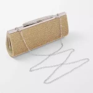 [패션] 골드 클러치백 파티 숄더백 체인 클러치