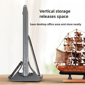 호환 수직 노트북 스탠드 데스크탑 열 방출 홀더 지원 델 HP 맥북 Pro Air용 도킹 스테이션