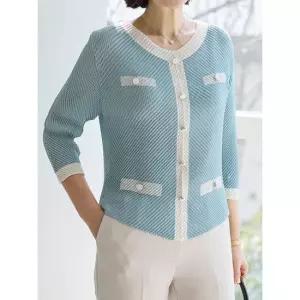 김여사, (신상) 7부 플리츠 블라우스 3BL603405