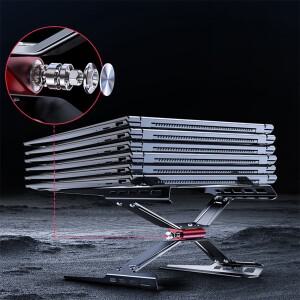 호환 노트북 홀더 라이저 조절식 컴퓨터 스탠드 탄소강 태블릿 맥북 HP 델 레노버 12-18인치