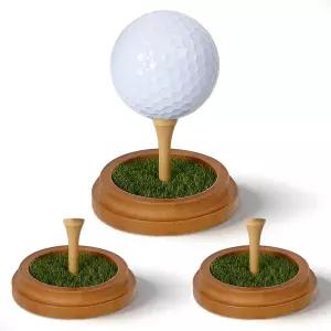 원형 베이스 실물과 같은 잔디 볼 기념품 스탠드 골프 쇼케이스 및 홈 데코 선물이 포함된 Gffeeoolallb