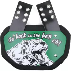 축구 어깨 패드 청소년 및 성인을 위한 내구성 있고 가벼운 조절 가능한 뒷 룬크로시 뒷판 QB 척추 보호대