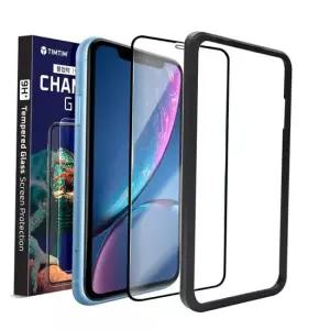 휴대폰보호필름 TBZ 팀팀 아이폰 11 PRO 풀커버 강화유리 쉬운부착 비산방지 지문인식 액정보호필름 2매