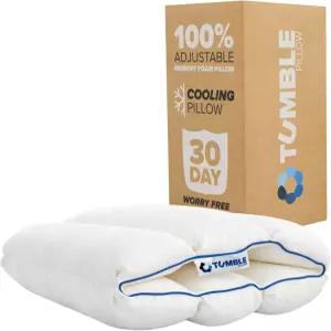 텀블 6-챔버 조절 침대 베개 등받이 옆구리 위 침구 쿨링 커버 메모리 폼 젤 섬유 충전 편안함 맞춤