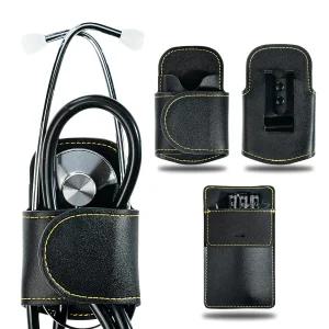 포켓 프로텍터가 있는 스크럽용 청진기 홀더 클립 - 간호사 의사 응급구조사 및 학생을 위한 액세서리 선물