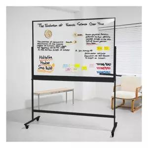 투명유리칠판 이동식스탠드세트 1200x1800mm 229826