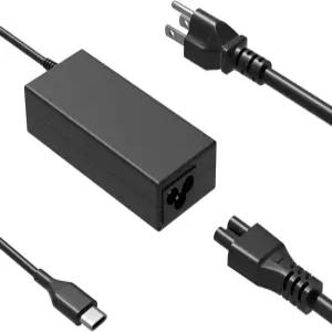 HSXIRQA 45W USB-C 충전기 레노버 디어패드/IP/플렉스/슬림/듀엣 3 5G 크롬북 CB-11AST05 CB-11IGL05