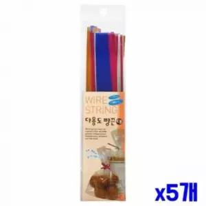 [문구/오피스] 포장끈 고정끈 다용도 빵끈 대형 80매 5개입