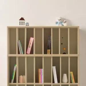 스코나 르메인 가로형 1000 1단 모듈 낮은 오픈 수납 책장