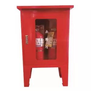 소화기함 2구 자립형 스틸 소화기보관함 공사장 현장 거치대 빌딩 관공서