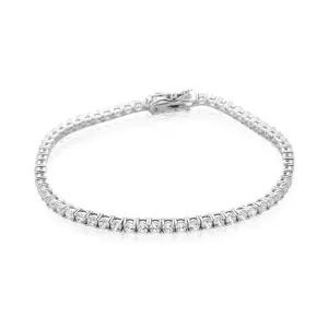 [신세계라이브쇼핑][비앤비골드] 18K 스퀘어 프롱세팅 테니스팔찌 2.5mm GTB38229
