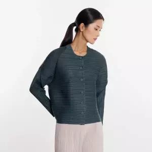 [플리츠미](대구신세계)밴드 카라 벌룬 폴딩 자켓_PPJKF025031