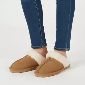 여성 LOKI 양털 어그 슬리퍼 671W-243)