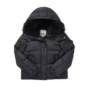 이브살로몬 24W22WFV02760M07W C99 ARMY 아미 램스 울 트리밍 여성 패딩