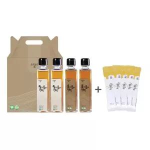 참기름의 정석 국산 참기름들기름 세트 150ml X 4병+스틱 들기름 5매