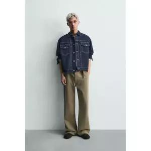 Zara 자라 오버사이즈핏 데님 재킷 - 인디고 4551/444/405