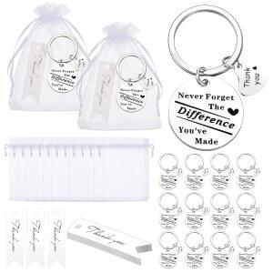 YINKIN 36피스 감사 선물 벌크 키체인 복지사를 교사 사회 위한