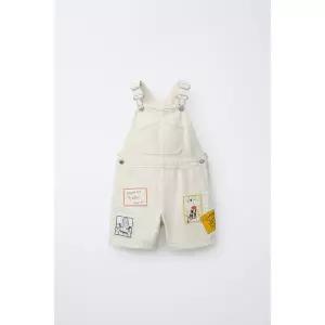 [국내배송] 자라 ZARA 토이 스토리 ⓒ 디즈니 픽사 패치 트윌 오버롤 - 크림 984798