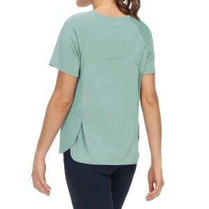 더 짐 피플 여성용 반팔 운동 셔츠 통기성 요가 티셔츠 옆트임