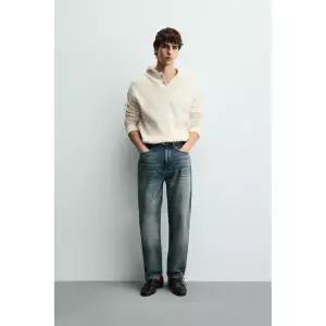 ZARA 자라 와플 스트럭처 후드 스웨트셔츠 - 라이트 베이지 126978