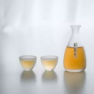 찻잔 세트 사케 도쿠리 투명 유리병 유리