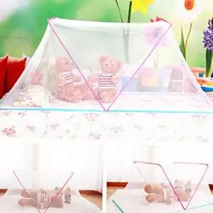 아기 침대 모기장 원터치 접이식 휴대용 유아 침대 모기장 여름 폴딩