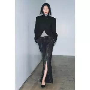 ZARA 자라 ZW 컬렉션 울 블레이저 - 블랙 147540