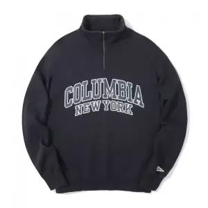 COLUMBIA UNIVERSITY 90 S ARCH LOGO FLEECE HALF ZU SWEATSHIRTS 크라운네이비 109417