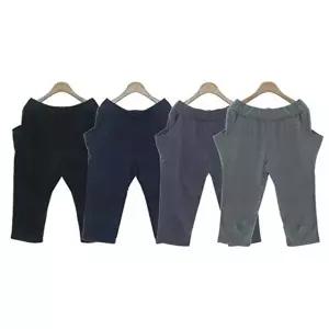 여성하의 여성 홈웨어 이지웨어 반바지 옆주머니 7부 배기바지