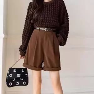 반바지 여자 겨울 롤업 코듀로이 골덴바지 3색