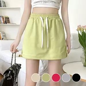 여성반바지 귀여운 여성 캐주얼 허리밴딩 편한 스커트 치마 바지