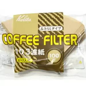 칼리타 4~7인용 브라운 커피필터 여과지 100매 NK103