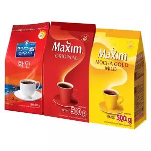 맥심 오리지날/모카골드/화인 리필 500g