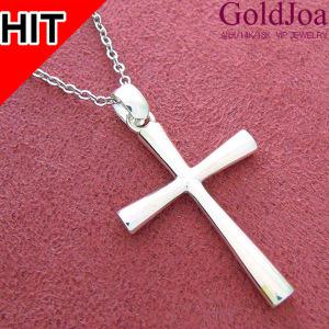 남여공용 세련된 십자가 실버메달 (10109p) 순은 925 은메달