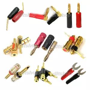 RCA 오디오 마이크 스피커 앰프 음성 연결잭 단자 스피커 바나나플러그 바나나잭 연결 제작 커넥터