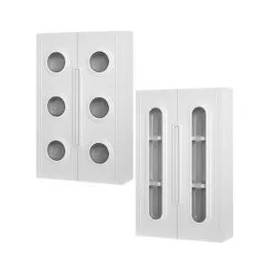 용남 튼튼하고 세련된 욕실 수납장 투명써클 800/투명슬림 800