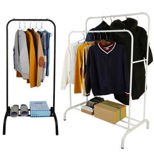 이동식 행거 스탠드 옷걸이 헹거 2단 멀티형 수납 선반 드레스룸