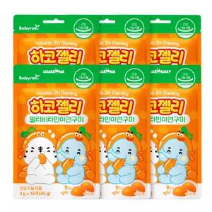 하코젤리 멀티비타민아연구미 (6팩) 꾸미구미