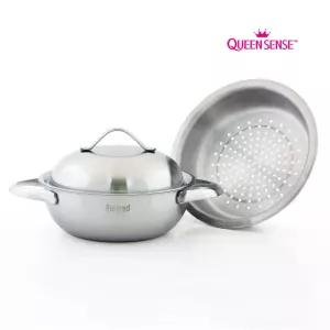 퀸센스 리파인드 인덕션 겸용 양수웍 스텐 찜냄비 20cm