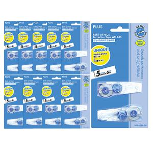 PLUS WH-605 수정테이프 리필 2조 10개(1갑)