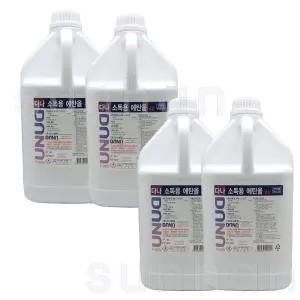 다나제약 조은(다나) 소독용에탄올(83%) 4L X4개/소독용 에탄올 알콜 대용량